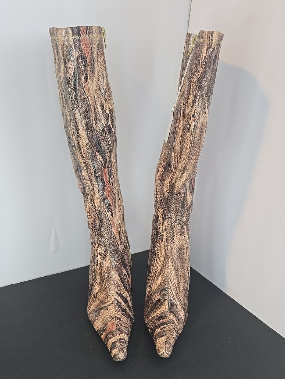 Vintage Luichiny Snakeskin Knee-High Boots - Picture 10 of 16